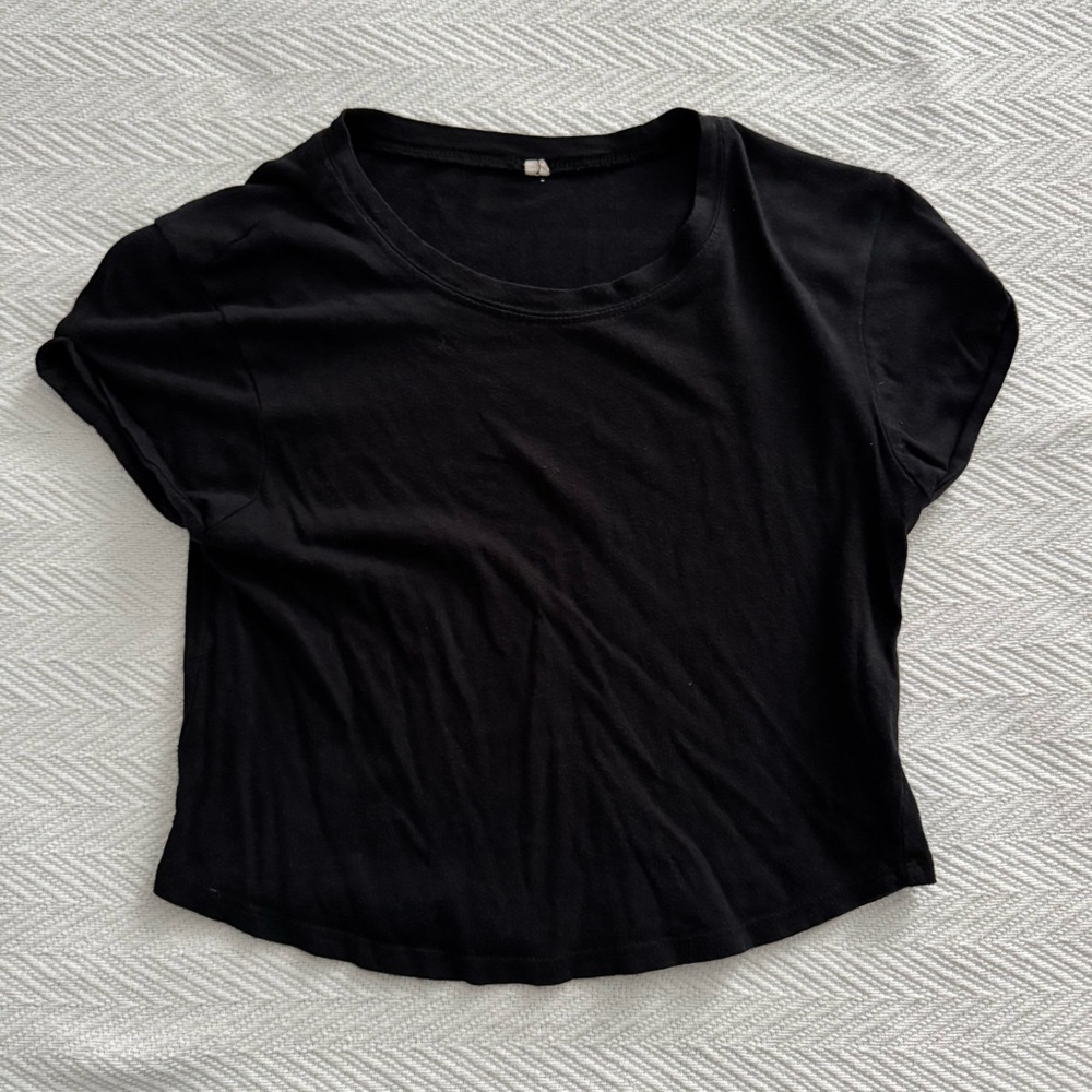 Classic Black Women's Crop Top